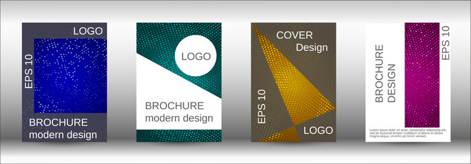 Set of modern abstract covers.