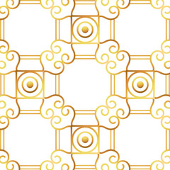 Isolated art deco shape design