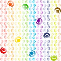 Fototapeta premium Rainbow Circle Pattern Wallpaper with Lines