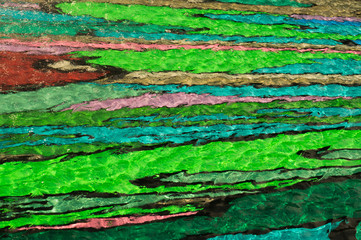 colorful pool water abstract background. colored bottom of the swimming pool with rippled water