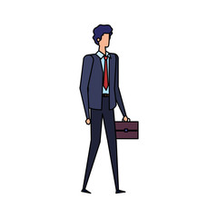 elegant businessman worker avatar character