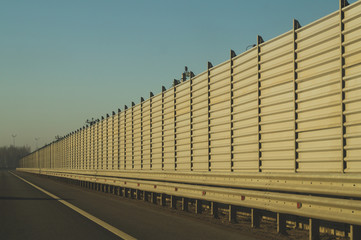 Wide highway. long roadway. road going into the distance