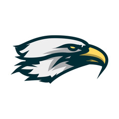 Eagle head minimalist logo design. Eagle head vector illustration