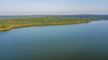 Sunrise and sunset over lake wallenpaupack, westcolang masthope 