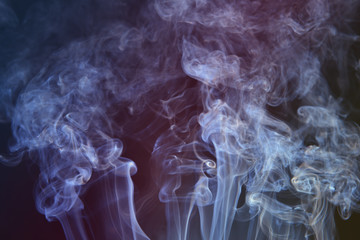 Abstract Smoke on black Background