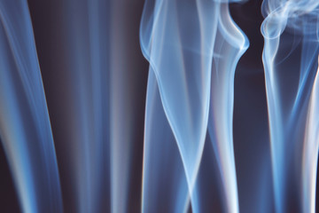 Naklejka premium Abstract Smoke on black Background