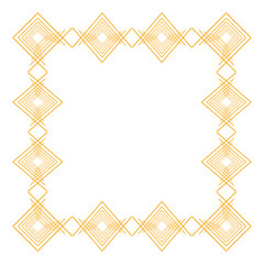 Isolated art deco frame design