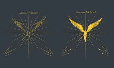 Archangel Michael. Christian symbol.
