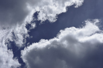 movement of white cloud over sky.