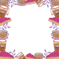 Isolated bakery frame design vector illustration