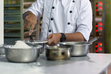 body part chef pastry at kitchen