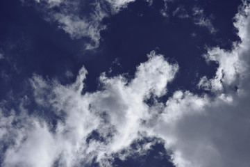 movement of white cloud over sky.