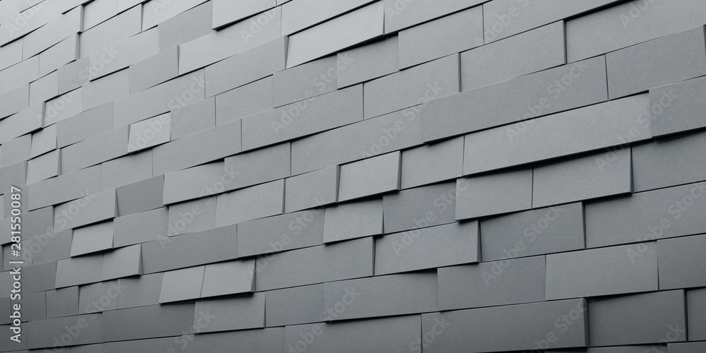 Poster Abstract of concrete surface, architecture space with tilt wall,3D rendering.