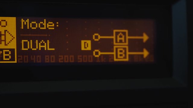 Audio power amplifier with DSP close up slide dolly