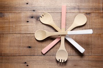 Wooden Spoons and Fork