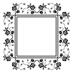 Wallpaper of cards, cute wreath frame, isolated on a white backdrop. Vector