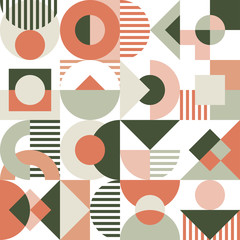 Retro colourful geometric seamless pattern - 281552827
