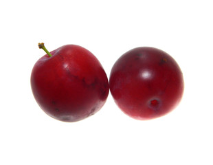plum isolated on white background