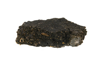 asphalt isolated on white background