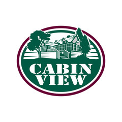 Cabin Home Logo, Forest Home Logo