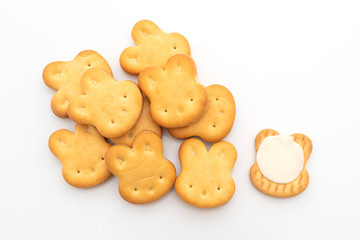 rabbit cookies with cream