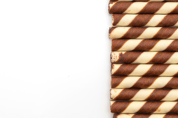 biscuit wafer stick with chocolate cream flavour