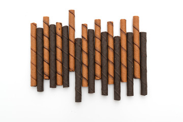 chocolate wafer stick roll
