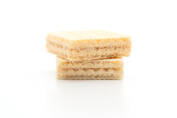 Fototapeta na wymiar wafer biscuit with milk cream flavour