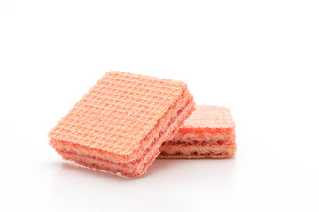 wafer biscuit with strawberry cream flavor