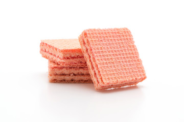 wafer biscuit with strawberry cream flavor