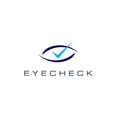 eye check logo vector icon illustration