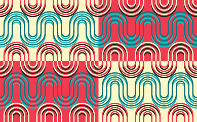 Vector seamless pattern. Simple geometrical design. Abstract background for textile, wrapper and wallpaper.