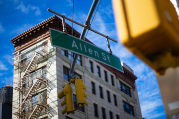 Allen street sign in New York City © Dan