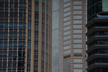Fototapeta premium Beautiful tower facade, Bangkok city, Thailand