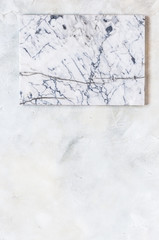 Marble Board on Light Grey Background