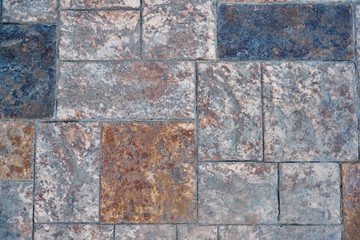 The texture of the road pavement gray closeup.