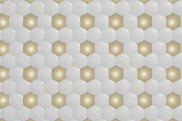 gray and golden hexagon background texture