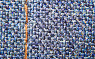 Detail of Blue Jeans denim texture. Abstract blue background