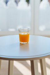 orange juice in a glass
