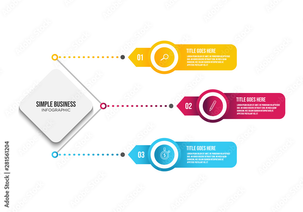 Aufkleber business data visualization. process chart. abstract elements of graph, diagram with steps, options,