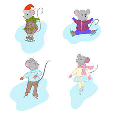 little mice on ice