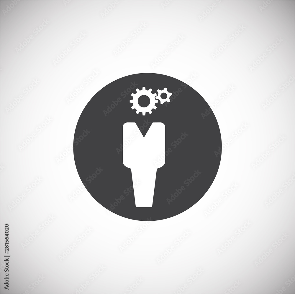 Poster business people related icon on background for graphic and web design. simple illustration. internet