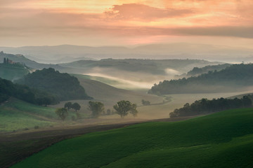 Beautiful Tuscan landscape, Pievina, Siena Province, tuscany, italy, europe