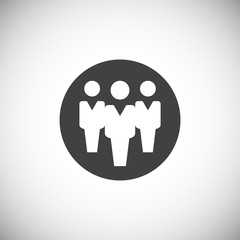 Business people related icon on background for graphic and web design. Simple illustration. Internet concept symbol for website button or mobile app.