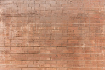 Brown color brick wall texture, background