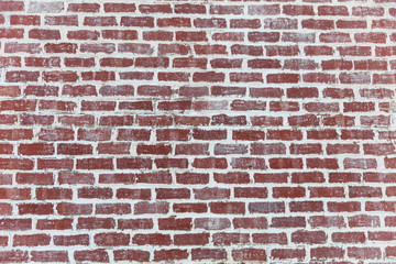 Brown red color brick wall texture, background