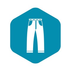 Jeans icon. Simple illustration of jeans vector icon for web