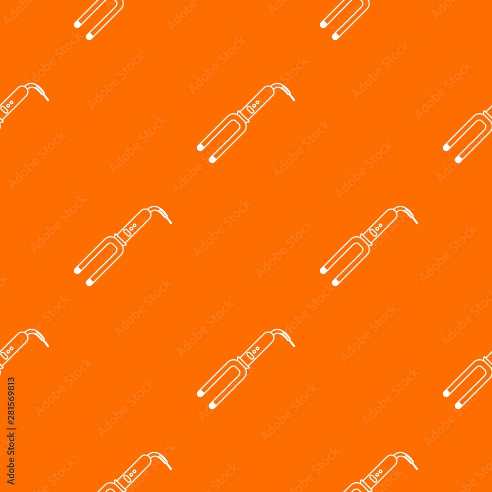Poster hair curl pattern vector orange for any web design best