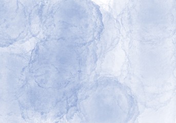 Obraz premium blue hand drawn watercolor bleeding circles aquarelle background pattern with gradients 