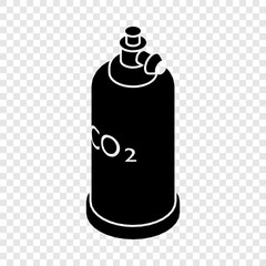 Welding cylinder co2 icon. Simple illustration of welding cylinder co2 vector icon for web
